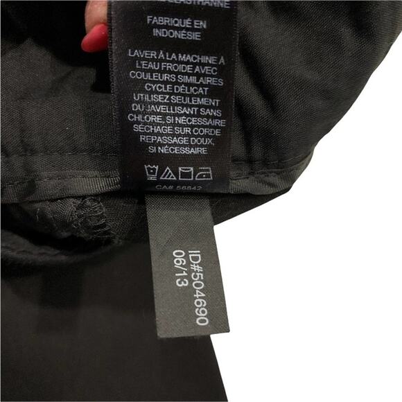 Express columnist jet black slacks. Size 2  short - Picture 5 of 7